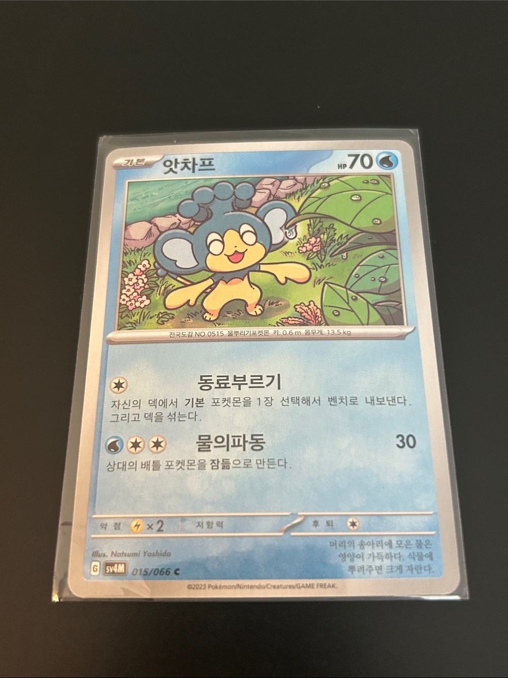 Panpour 015/066 SV4M Future Flash Korean Pokemon TCG NM